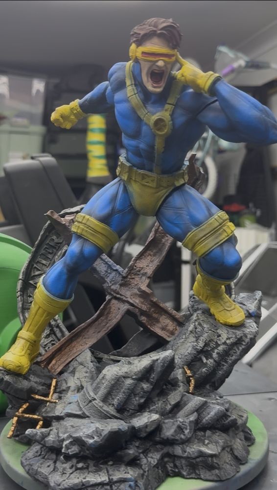 Cyclops statue, painted by Brodie